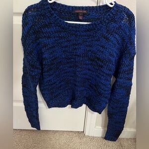 Blue and black sweater